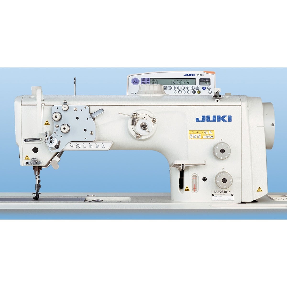 JUKI LU2810ESAL-7-SC922/CP180 stiksteekmachine voor zwaar materiaal